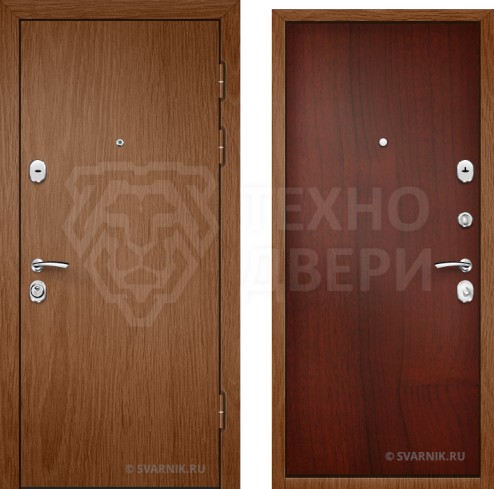 Железная квартирная дверь с внутренним открыванием D-1266