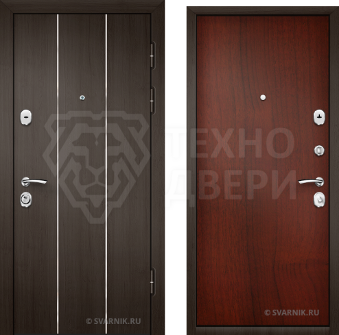 Стальная дверь с отделкой винорит D-1884