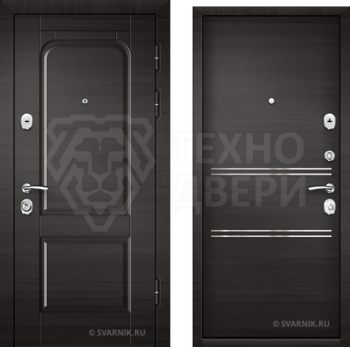Дверь в коттедж с филенкой D-745