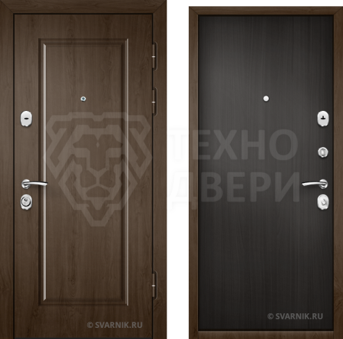 Входная стальная дверь капучино антивандальные D-619