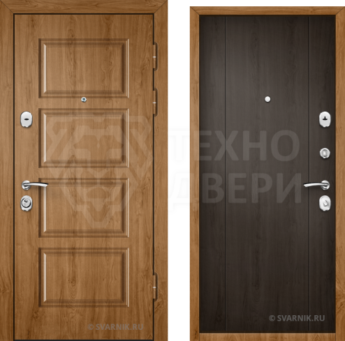 Уличная дверь для частного дома с виноритом D-1992