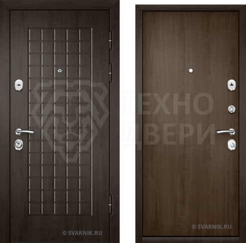 Металлическая дверь для коттеджа МДФ D-1475