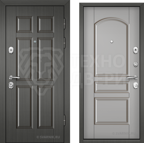 Железная дверь ламинат с МДФ D-1237