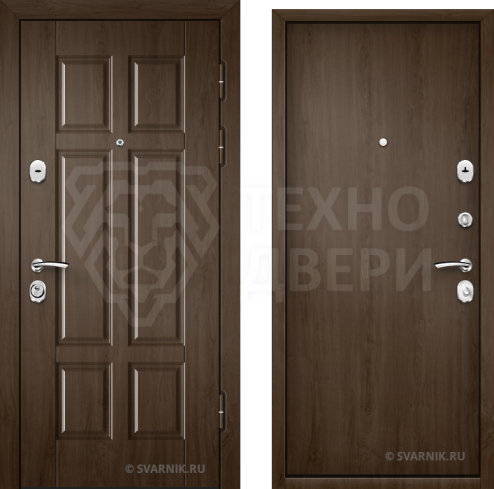 Дверь с терморазрывом железная в частный дом на заказ D-1100