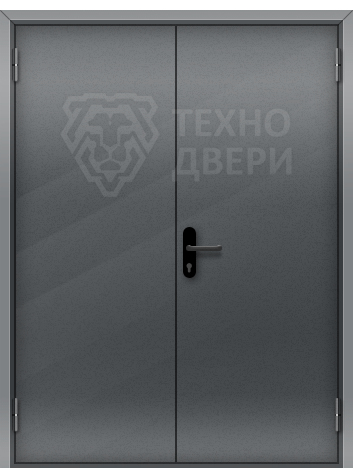 Двустворчатая техническая дверь на заказ Т-2