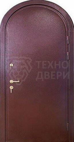 Дверь металлическая одностворчатая арочная на дачу от производителя ДВЭ-486