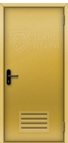 Однопольная техническая дверь с вентиляцией Т-3