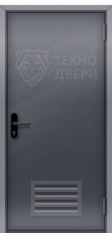 Входная дверь стальная техническая с вентиляцией Т-83