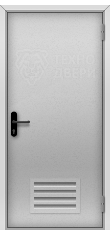 Стальная дверь в котельную с решеткой ТК-282